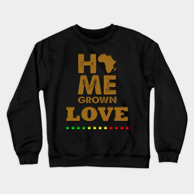 Africa, Home Grown Crewneck Sweatshirt by alzo